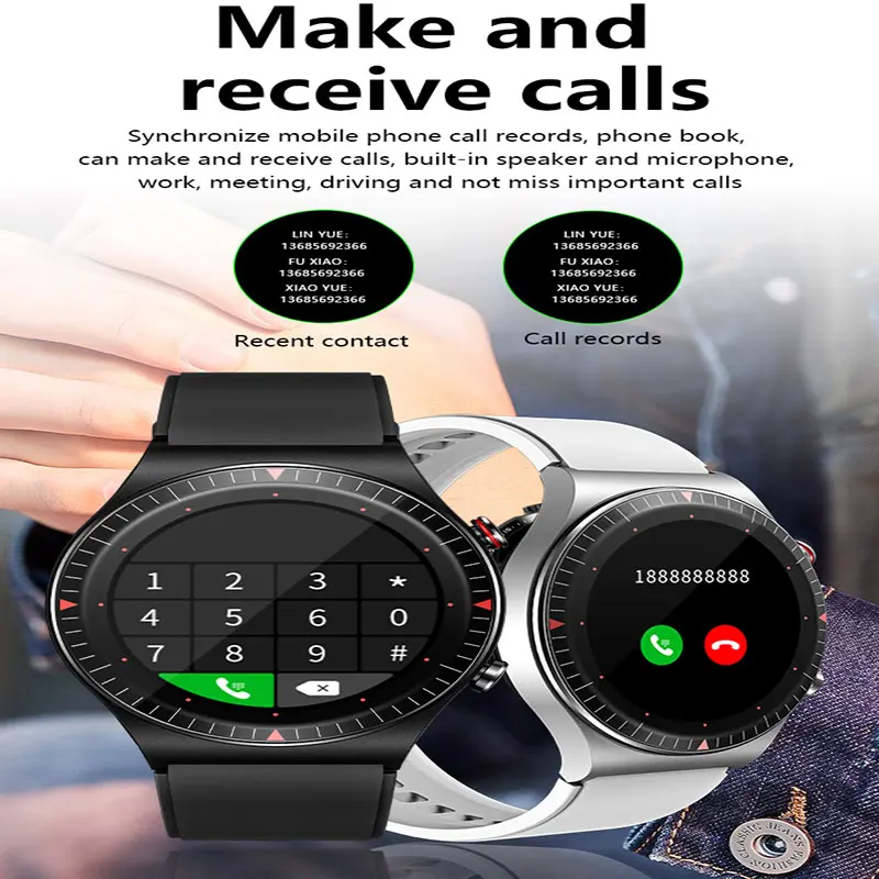 

T7 Smart Watch Men Recording Music Playback Dialing Bluetooth Answering Call Fitness Tracker IP67 Waterproof 4G ROM Smartwatch