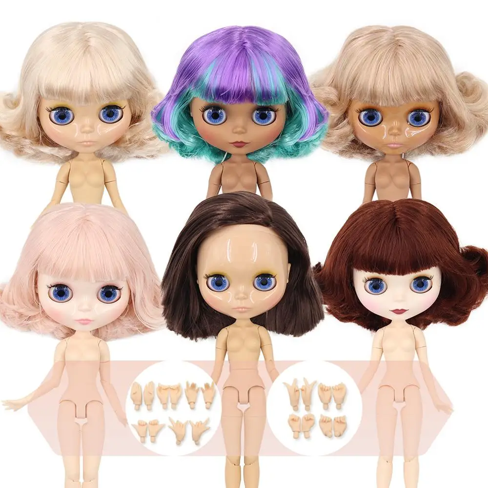 Кукла Blyth ICY DBS короткая масляная кукла с короткими волосами и загорелой белой