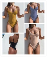 summer fashion suspenders swim wear hot solid color womens suspenders solid color sexy bathing suit women swimsuit women