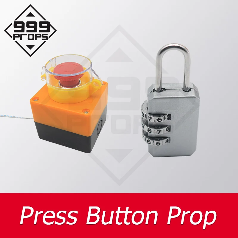 Escape Room Emergency Stop Push Button enter correct code and push the button to open maglock