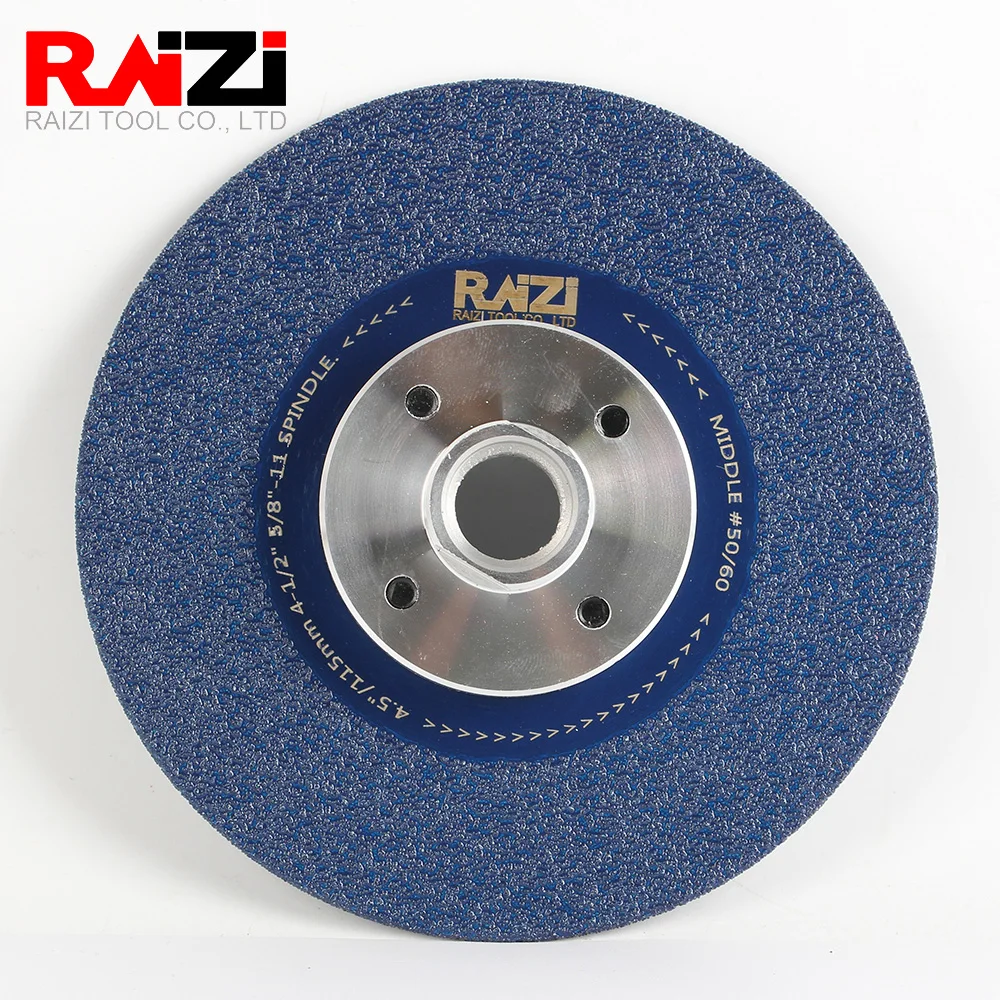 Вакуумный паяный алмазный шлифовальный диск Raizi 100/115/125 мм двустороннее лезвие
