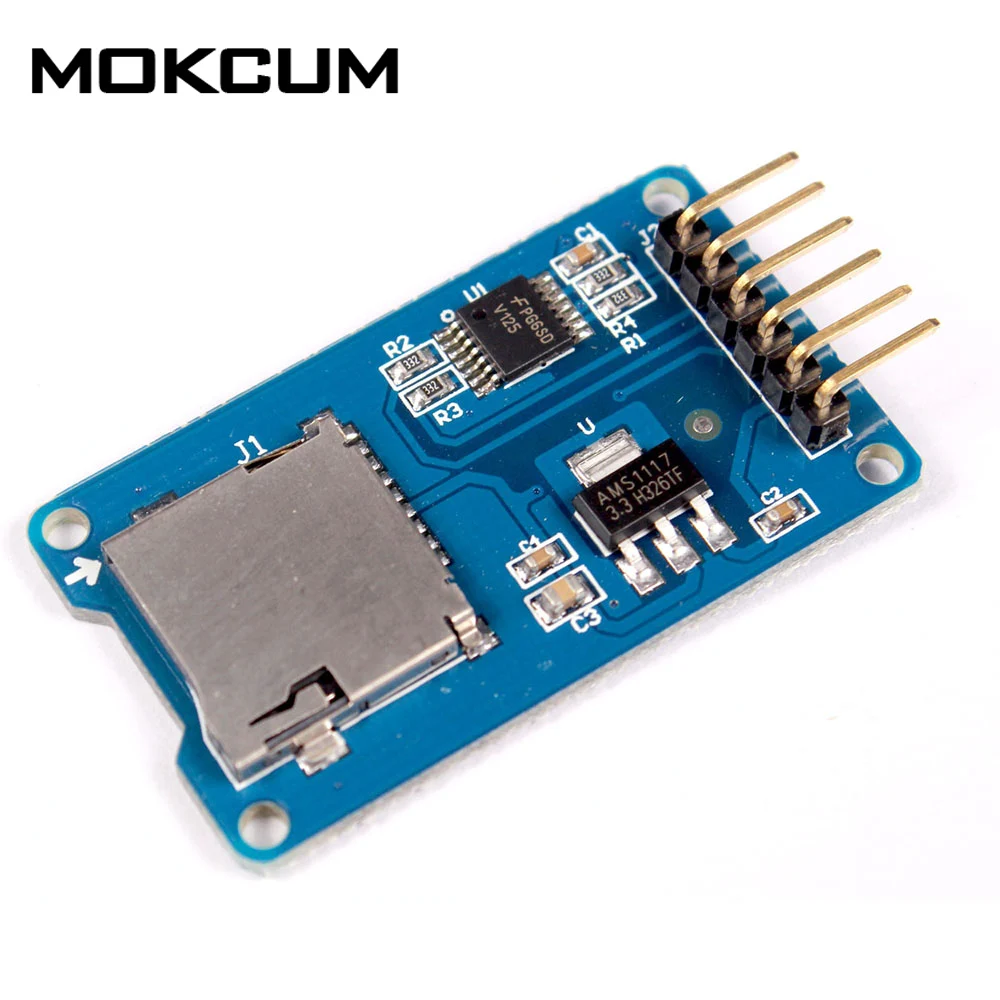 Плата для хранения Micro SD TF карта модуль слот гнездо защитный памяти SPI Arduino