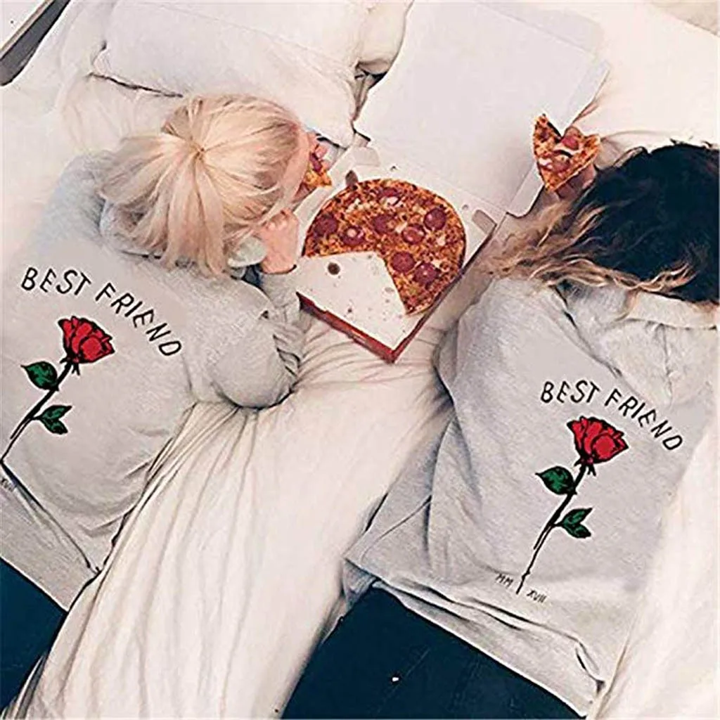 2020 Парные толстовки с принтом розы женская и мужская Толстовка для влюбленных