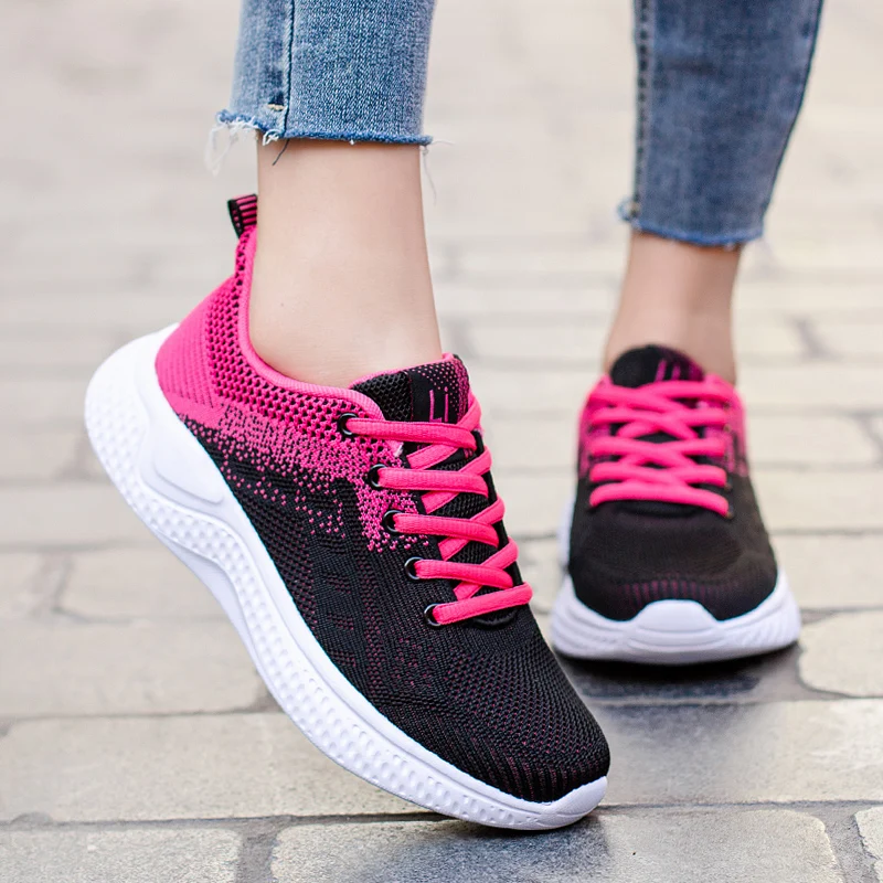 New Tennis Shoes for Womens Breathable Mesh Sneakers Outdoor Antiskid Fitness Trainers Gym Shoes Fashion Sport Shoes