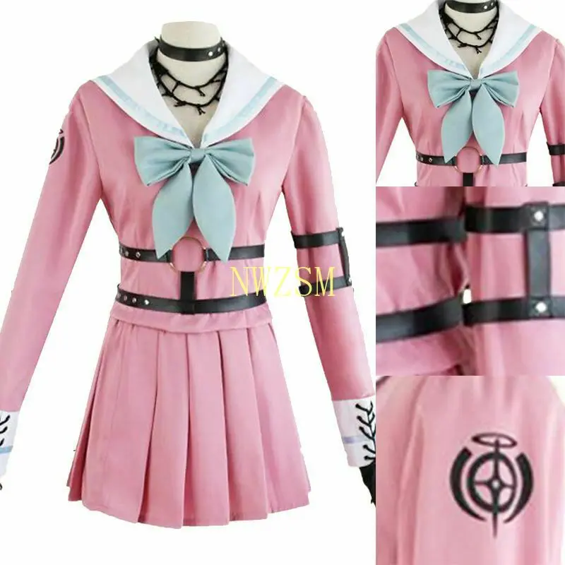 

Anime Danganronpa V3: Killing Harmony Iruma Miu Rabbit School Uniform Dress Halloween Christmas Cosplay Costumes outfit Props
