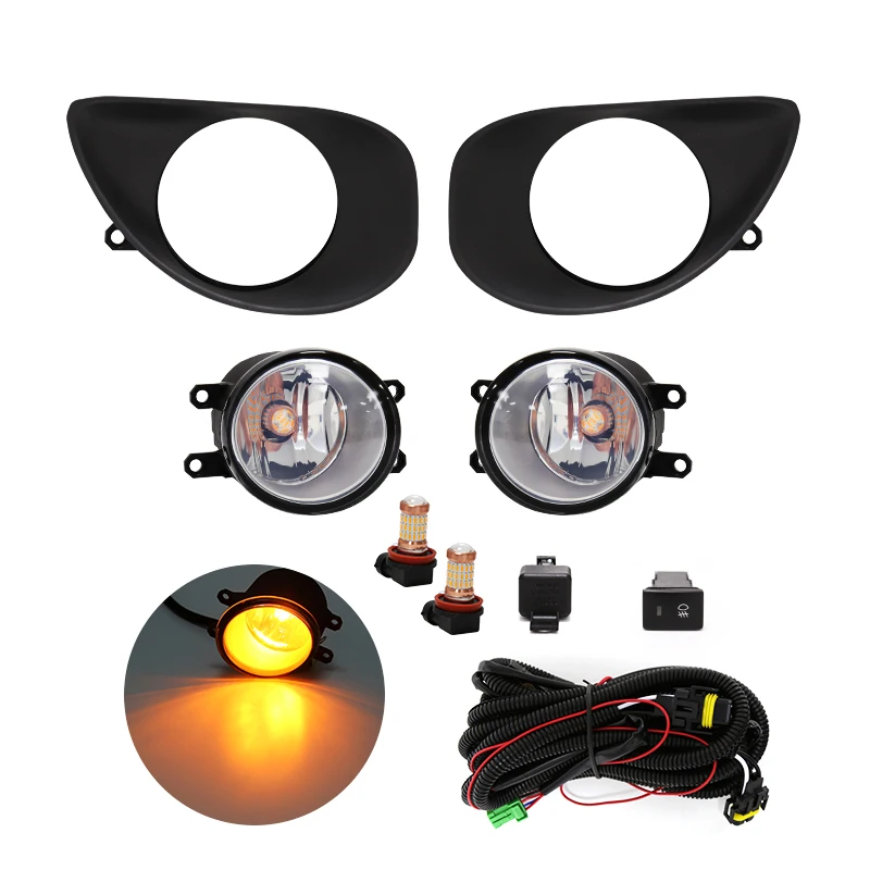 

Toyota Yaris 2006-2008 Светодиодные Противотуманные Фары Автомобильные Противотуманные Фары Голографическая Лампа Для Бампера...
