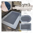 Приятный впитывающий Быстросохнущий ковер Napa Skin для ванной, Современные Простые Нескользящие Коврики для пола, домашний маслостойкий кухонный коврик