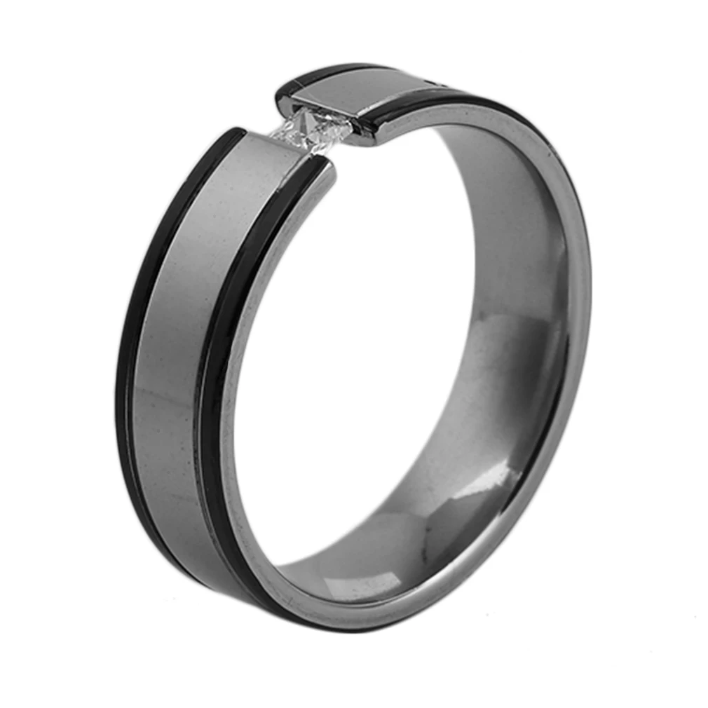 Кольцо обручальное из титановой стали для мужчин и женщин модное ювелирное