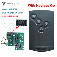 yocasty 285971998r keyless smart key pcf7953m 4a chip 433 mhz for 2009 2010 2011 2012 2013 2014 2015 2017 renault clio iv captur