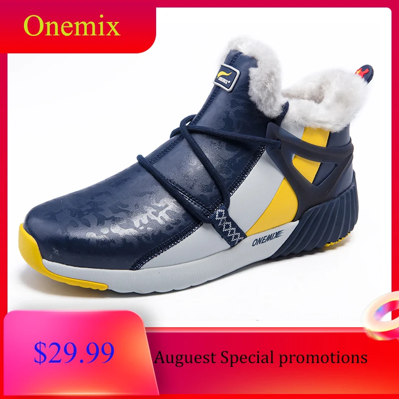 ONEMIX 2019 кроссовки мужские обувь мужская ботинки высокие off white удобные теплые