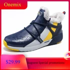 ONEMIX 2019 кроссовки мужские обувь мужская ботинки высокие off white удобные теплые меховые Кросовки унисекс без Кеды шнуровки женские повседневные зимние кроссовки
