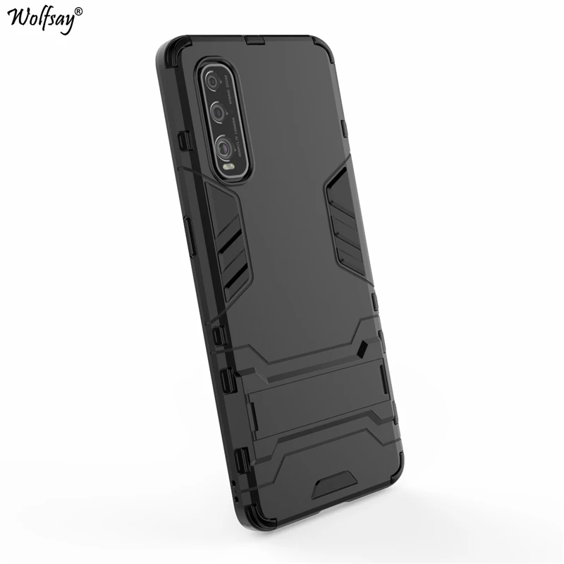 wolfsay case for oppo find x2 cover slim pc soft rubber armor case for oppo find x2 x 2 x2pro case phone holder stand fundas free global shipping