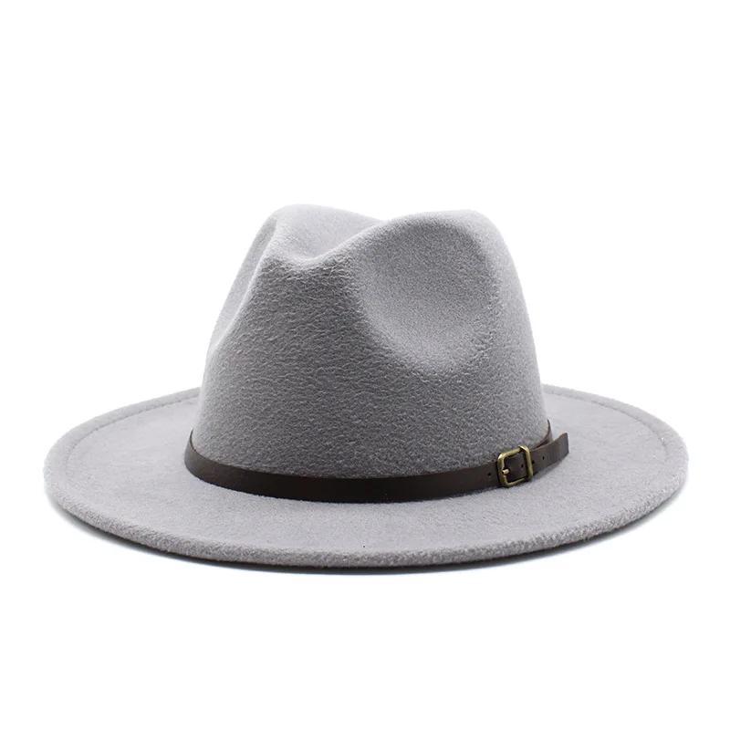 Женская шерстяная Осенняя шапка Fedora большие размеры 56-60 см Зимние Мужские