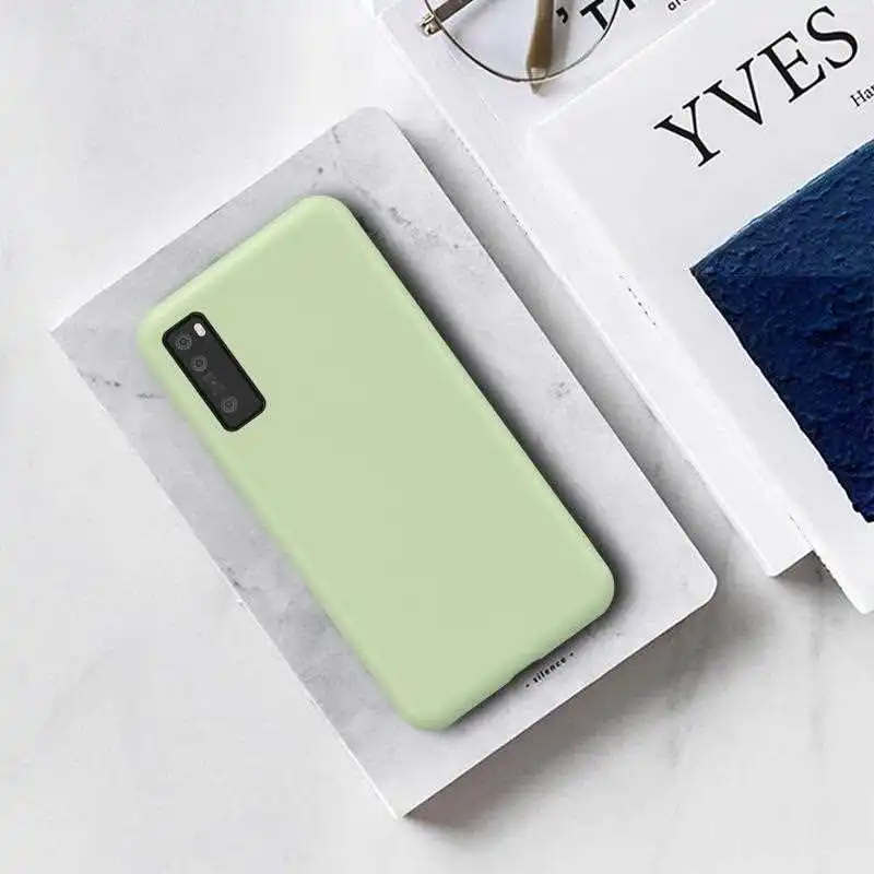 

KatyChoi Fashion Plain Soft Case For Huawei Nova 7 6 SE 7 5i Pro 6 5G 5 5T 4e 3e Phone Case Cover