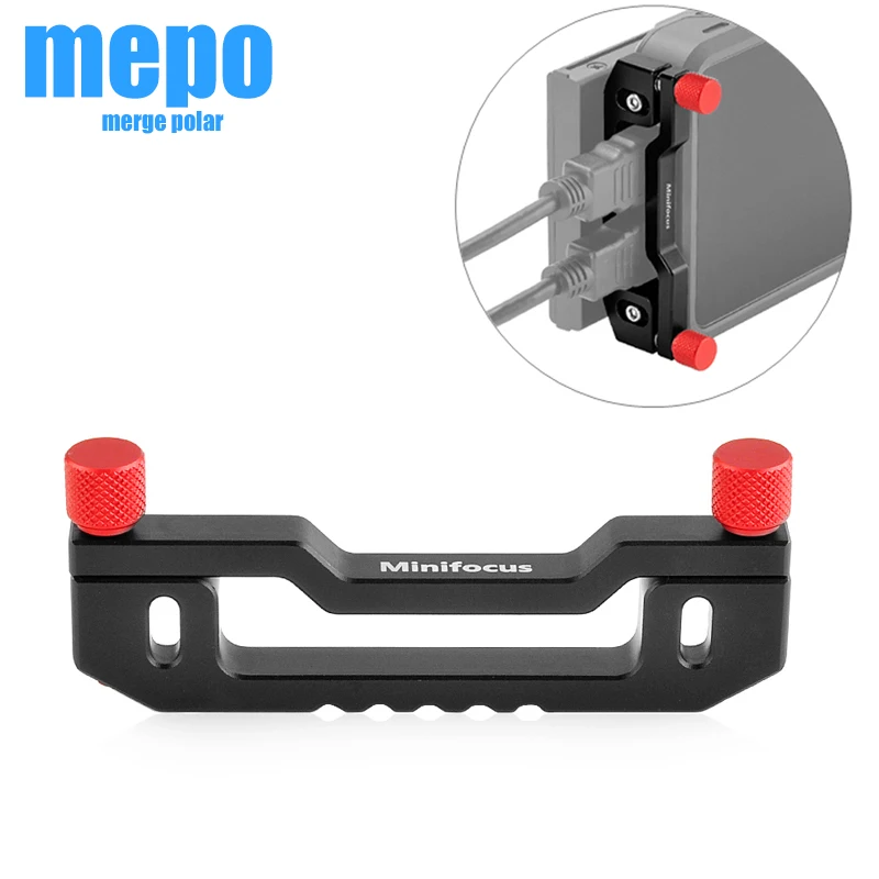 DSLR Cam Monitor Cable Clamp Camera Cage Cable Wire Clip Fixator Mounting Plate for ATOMOS SHINOBI Monitor for Ninja V Monitor