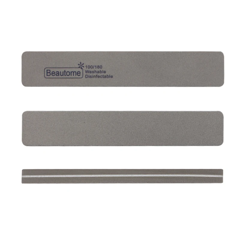 10 шт./лот моющиеся гвозди NailFile шлифовальный блок 100/180 двухсторонний Маникюр