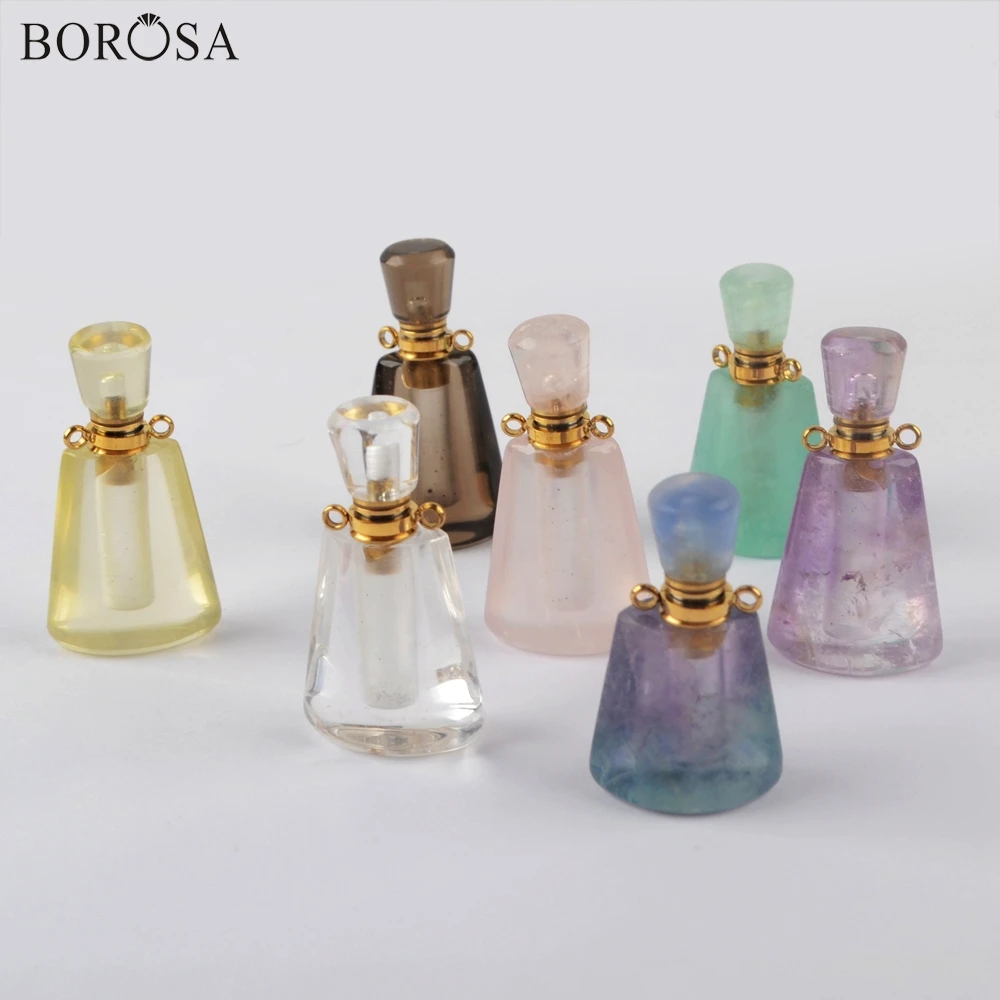 BOROSA 3 шт. золотые разнообразные натуральные драгоценные камни диффузор