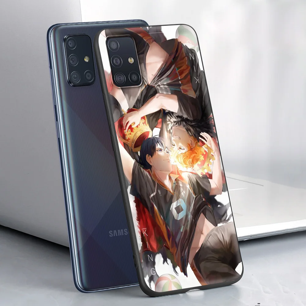 

Anime Volleyball Haikyuu Phone Accessories Case for Samsung Galaxy A12S A12 A02S A51 A71 A52 A41 A01 A11 5G Luxury Soft Cover