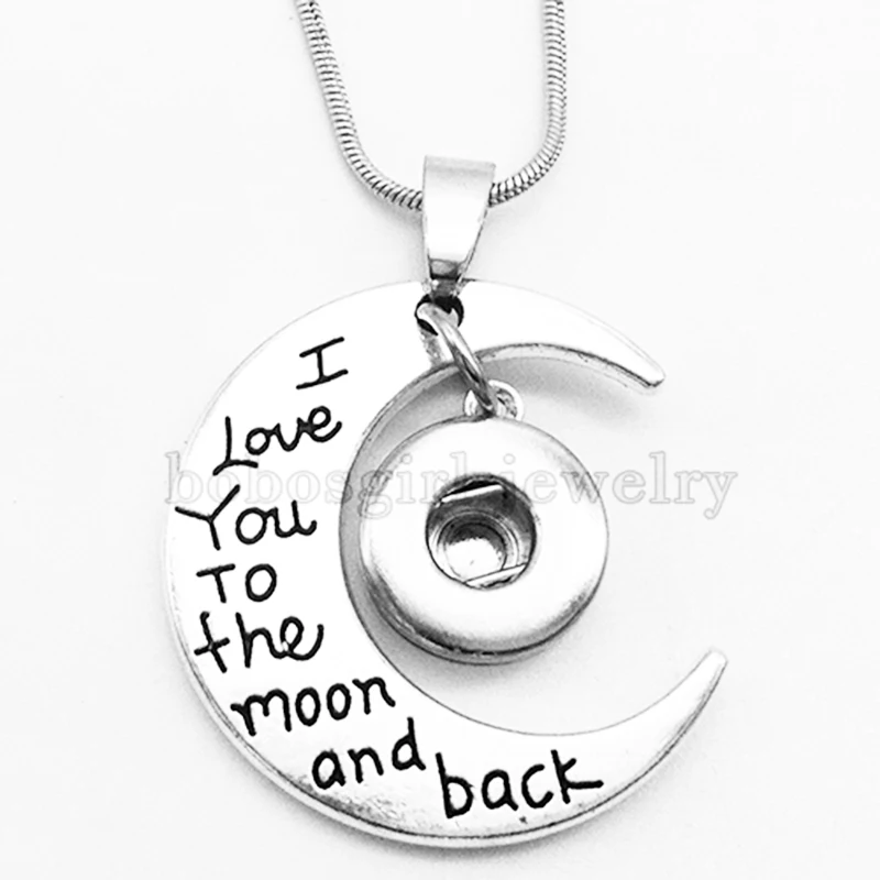 

Ювелирное ожерелье moon Кнопка любовь Oem, Odm Nc778 (подходит для защелок 12 мм)