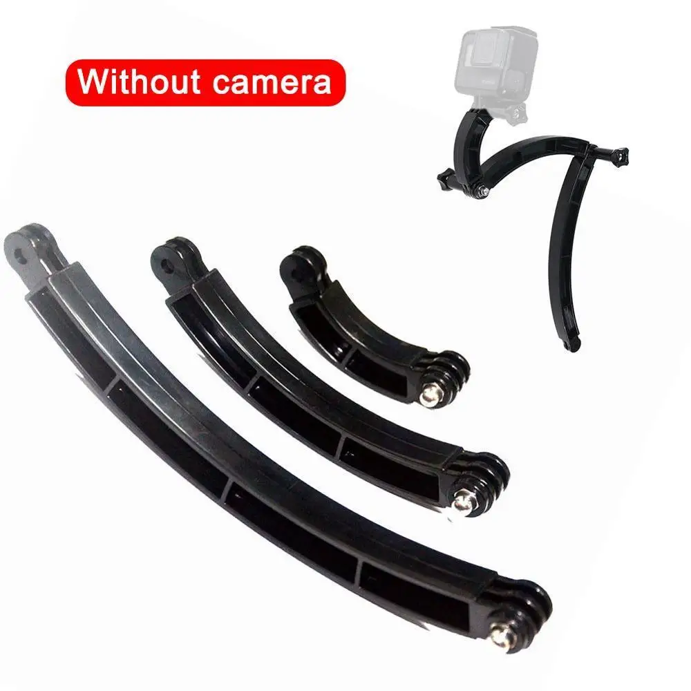 3 стороннее Крепление на шлем изогнутый шест палка для селфи GoPro Hero6/5/4/3 +/3/2/1 sjcam EKEN