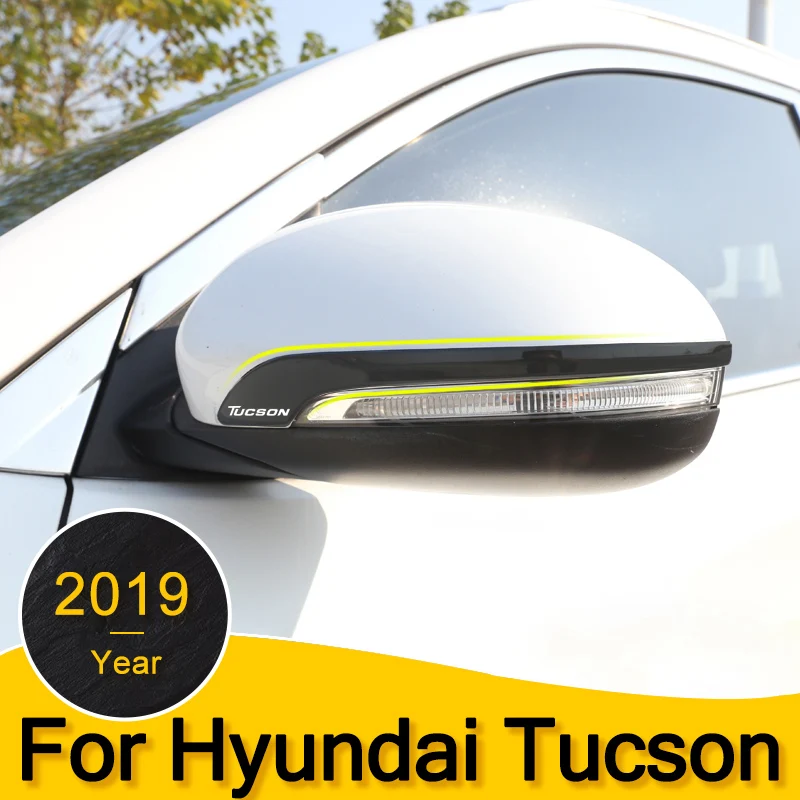 Автомобильная наклейка на зеркало заднего вида для hyundai Tucson- нержавеющая сталь зеркало заднего вида Боковое покрытие в полоску аксессуары