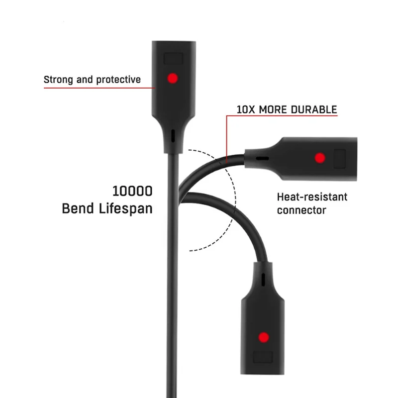 3 в 1 кабель для быстрой зарядки 8 м Тип C USB зарядное устройство передачи данных