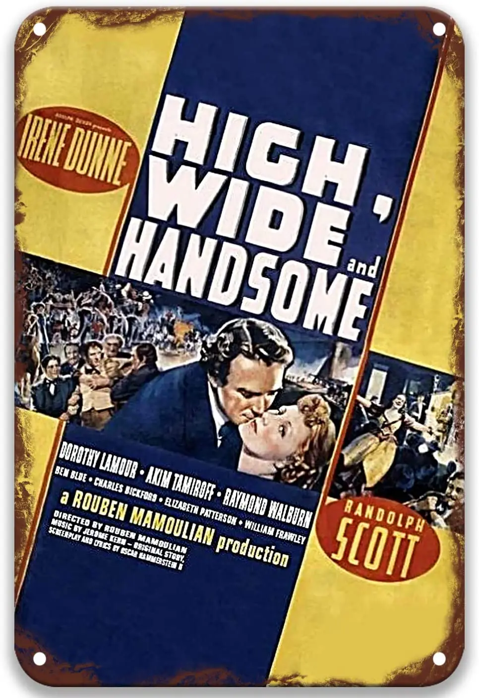 

Tall Wide and Handsome (1937) Vintage Movies Metal Tin Signs Chic for Wall Art Party Living Room Home Custom 20x30cm 30x40cm