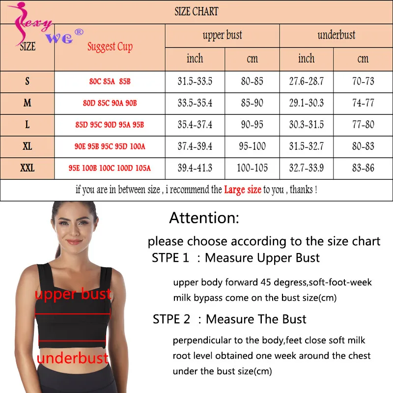 

SEXYWG Sports Bra Tops Women Sportwear Gym Yoga Crop Top High Impact Fitness Workout Shirt Sexy Push Up Wireless Bra Bralettes