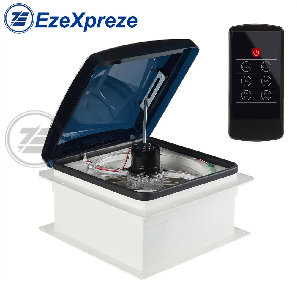 

14' 420mm DC 12V Remote Control RV Ceiling Roof Vent Caravan Skylight AIR Ventilator Fan Motorhomes Camper Window Accessories