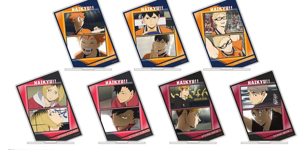 

Anime Haikyuu!! Acrylic Square Figure Stand Model Plate Daichi Sawamura Hinata Shoyo Kageyama Tobio Tabletop Toy