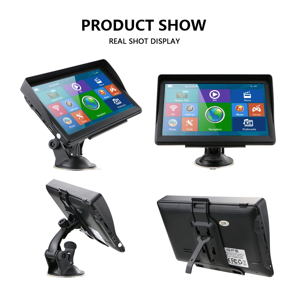 AMPrime 7 &quotАвтомобили Sat Nav GPS навигационная система сенсорный экран с бесплатными