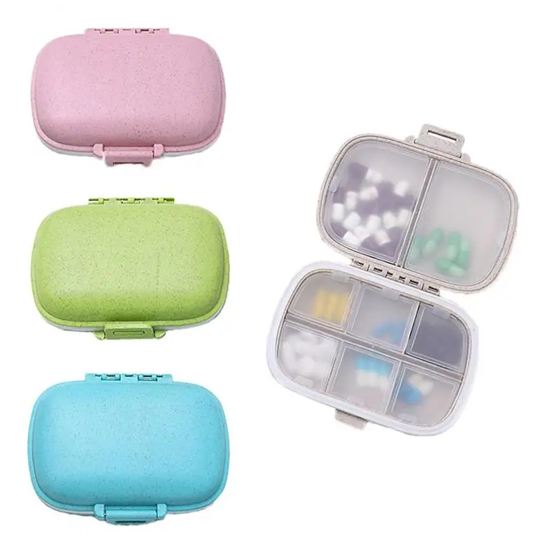 

4 упаковки, 8 отделений, портативная коробка для таблеток