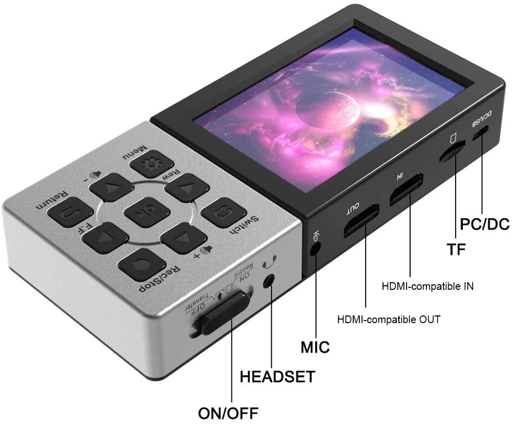 Ezcap 273 HD 1080P 60fps HDMI карта для видеозахвата коробка записи в реальном времени с