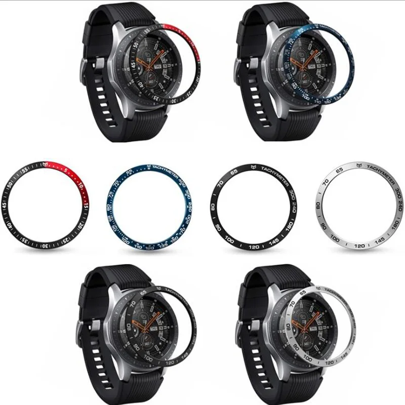 Металлический Чехол рамка с кольцом для Samsung Gear S3 Galaxy Watch Huawei Honor Magic GT 2 GT2 46