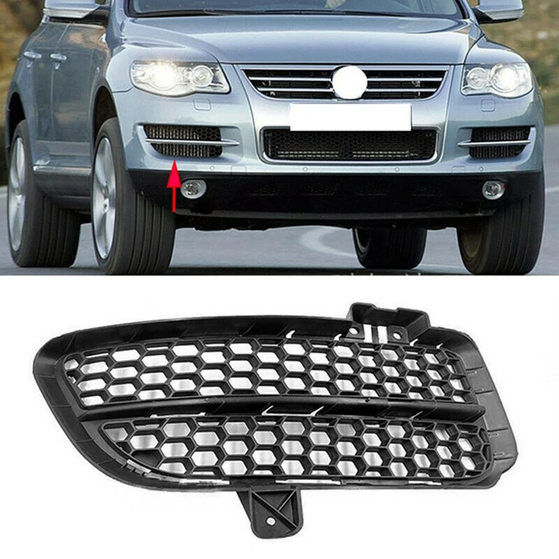 

Передний правый бампер, противотуманная светильник, нижняя решетка гриля для Touareg 2007-2010, черный 7L6853666B