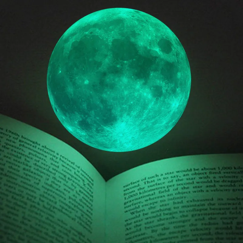 

Luminous Moon Home Decoration Wall Stickers For Kids Room Baby Nursery Wall Decals Glow In The Dark Bedroom Ceiling HOT