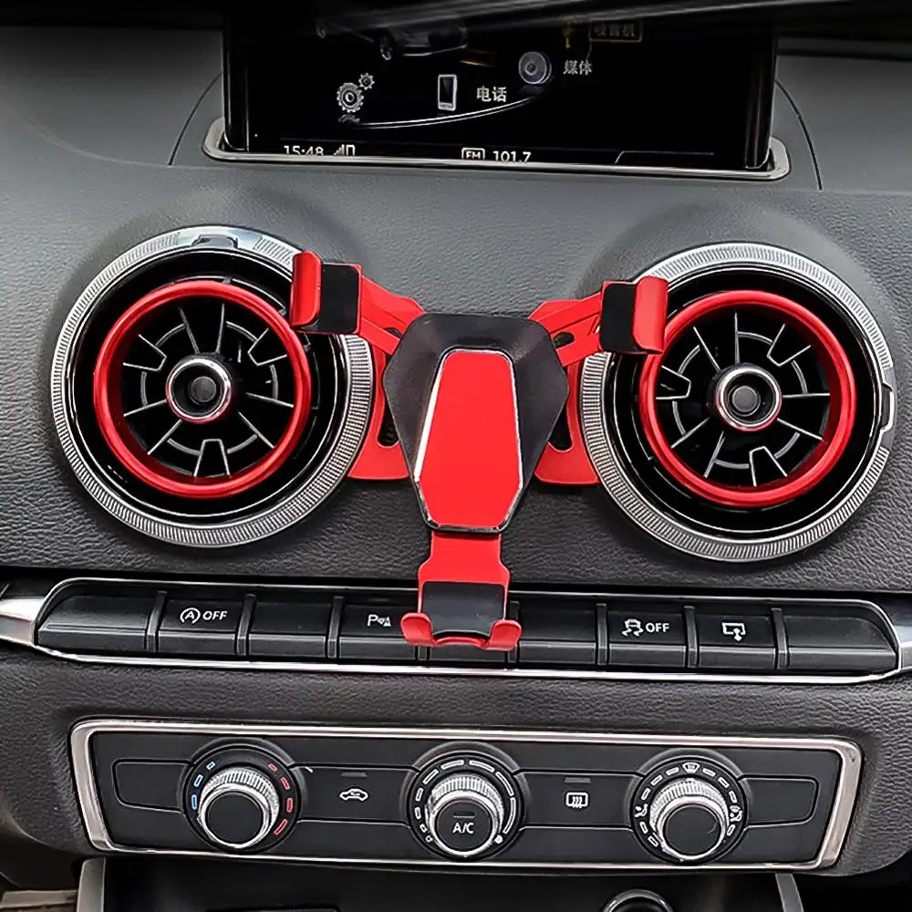 

Car Phone Holder Car Air Vent Gravity Linkage Phone Holder Auto Lock Car Mobile Phone Stand Mount for Audi A3 S3