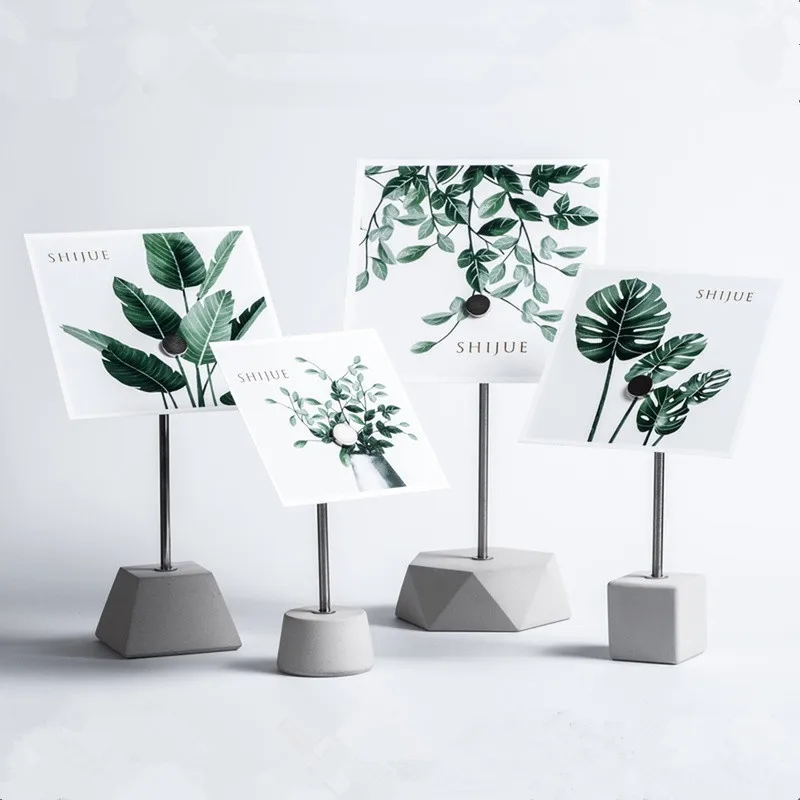 1 шт. цементная глина куб геометрический магнит деловая искусственная подставка