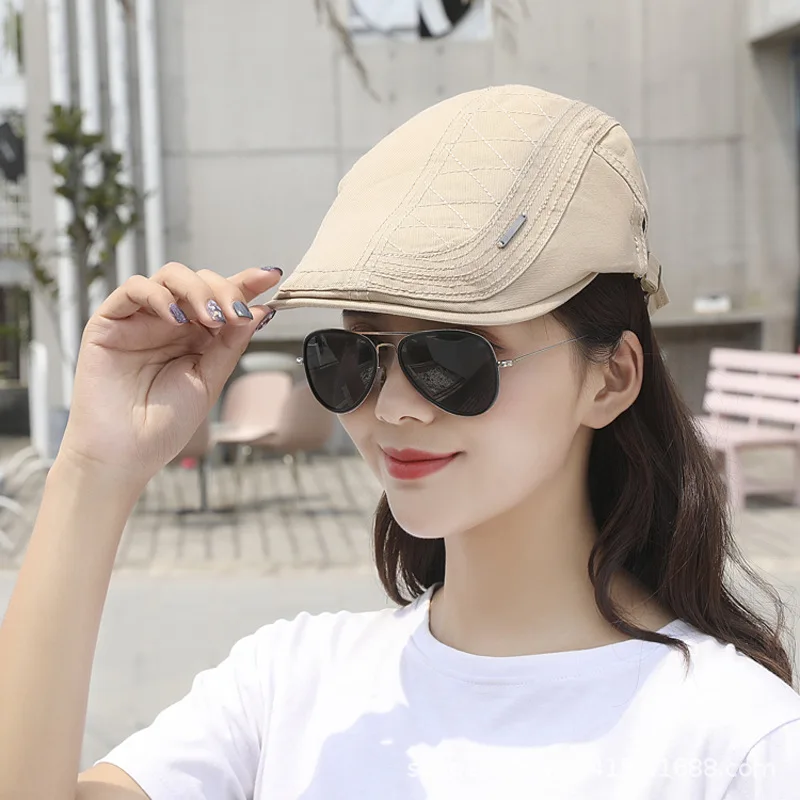 

European and American new embroidery baseball cap cotton hat men and women berets couple caps fashion sun hats