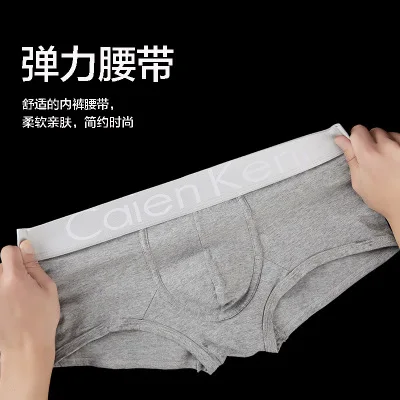 Трусы-боксеры мужские хлопковые однотонные дышащие размера плюс 4 шт. | Мужская