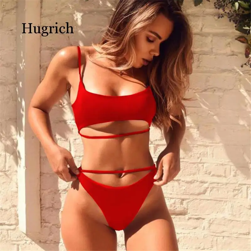 

Two Piece Solid Sexy Women Set Hot Sale Summer Beautiful Bikini Set for Women