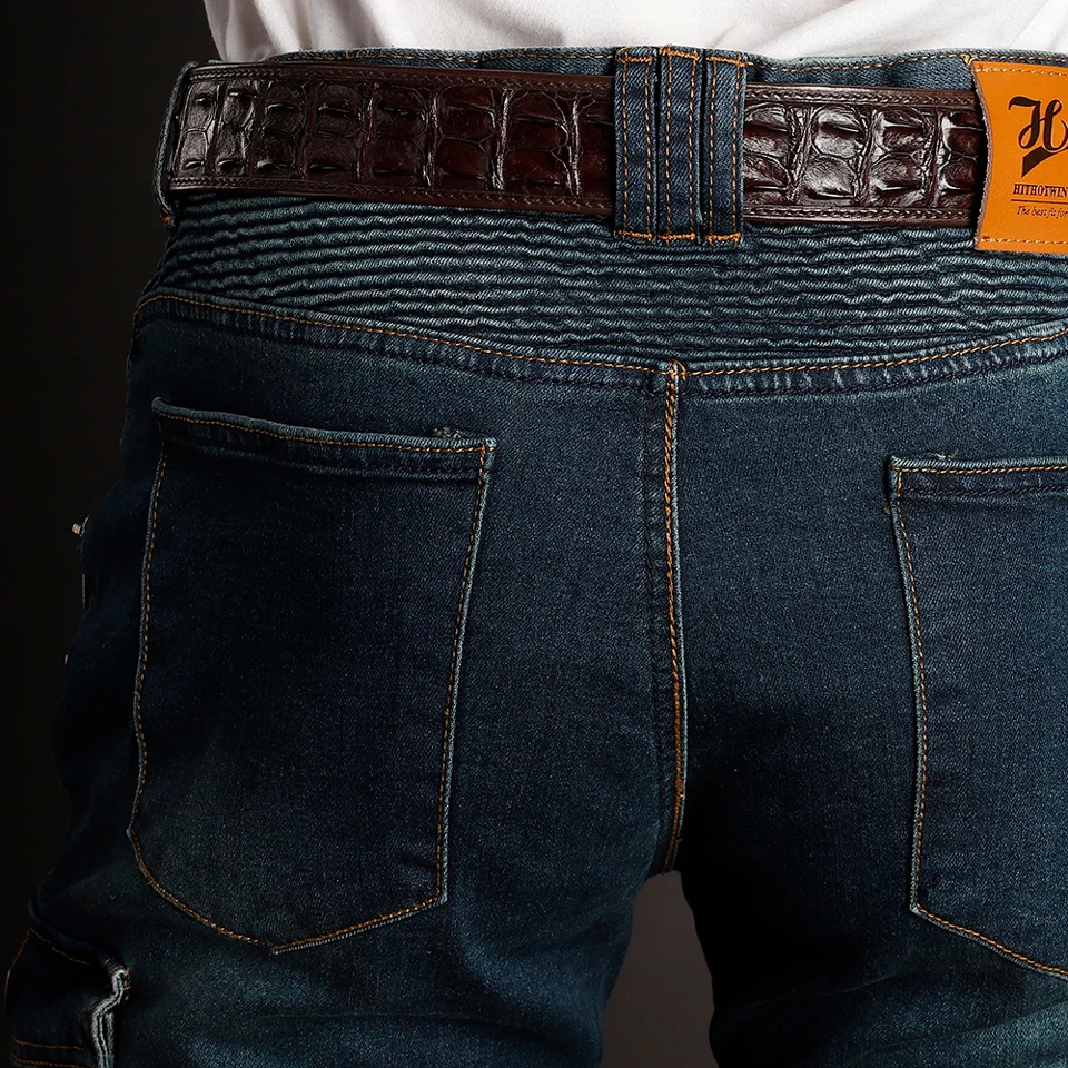 Мотоциклетные синие брюки мужские мотоциклетные джинсы защитное снаряжение для