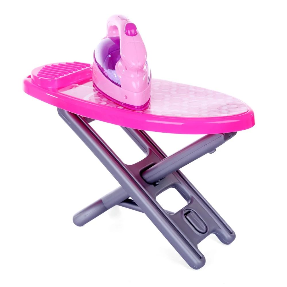 Новый комплект электрического утюга для ролевых игр пластмассовый розовый