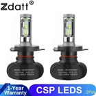 Zdatt h7led светодиод лампы H4 лампочки H7 led автомобильные фары 12V 6000K 60W 8000LM H1 H11 HB3 9005 HB4 9006 противотуманки фары CSP авто светильник светодиоднй