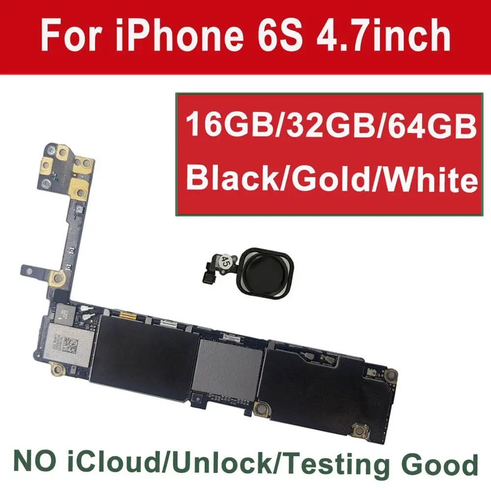 Для iPhone 6S 4 7 ''материнская плата 16G 64 Гб 32 г Цвет черный белый розовый золотой