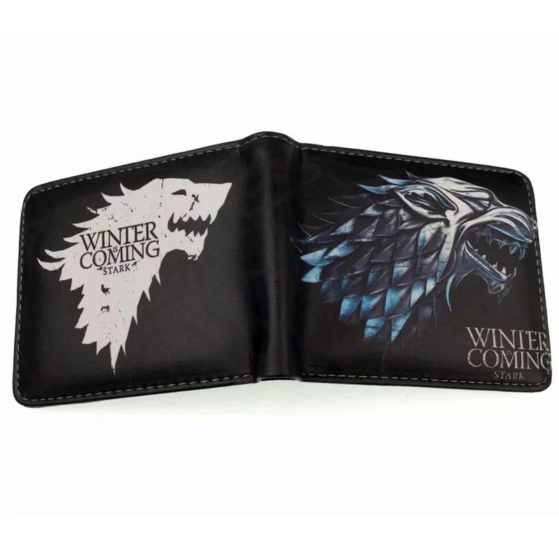 Кошелек "Игра престолов" дом Старков из серии Winterfell с логотипом Bi Fold Мужской кошелек для денег - Цвет: GT-06