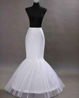hot selling fashion style white 1 hoop fishtail mermaid underskirt wedding crinoline petticoat
