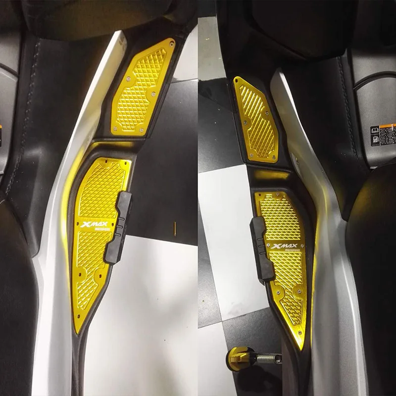 Мотоциклетные X MAX подставки для ног педали пластины педалей для Yamaha XMAX 300 XMAX 400 XMAX 250 XMAX 125 XMAX аксессуары