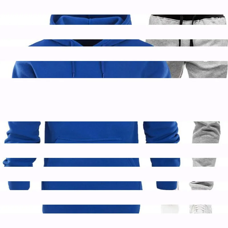 

2021 New Men's Gym Brand Clothing Sports Suit Fashion Casual Suit Printed Hoodie + Pants Casual Sportswear Men's Sportswear