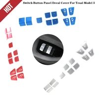 for tesla model 3 17 22 window lift switch button panel decal door handle cover trim 3 colors